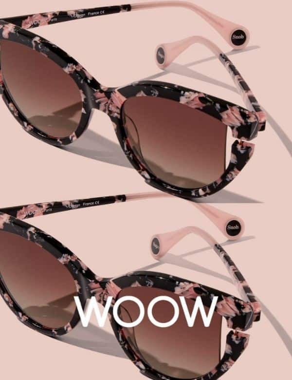 Eye Candy Opticians Woow Floral Brown and Pink Glasses